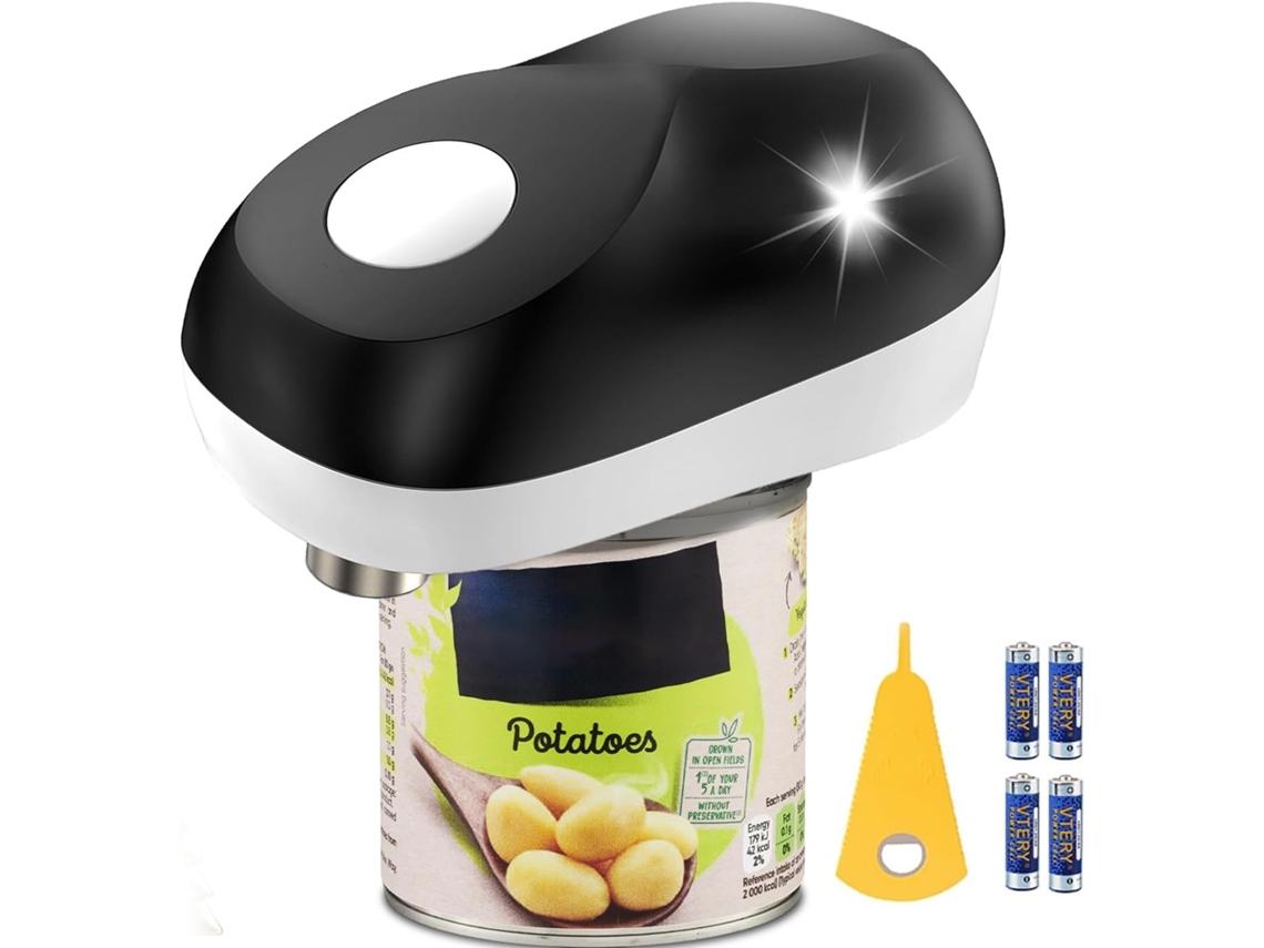 Abridor De Latas Elétrico Automático Com Borda Lisa, Um Toque, Mãos Livres, Para Idosos E Mãos Fracas, Para Casa, Bar E Festas