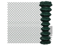 Vidaxl Cerca De Arame 1,5x25 M Aço Verde