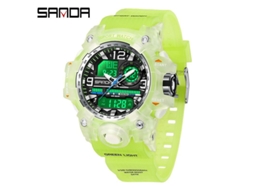 (verde Transparente feminino) Relógio Esportivo Multifuncional Luminoso, Moderno E Elegante
