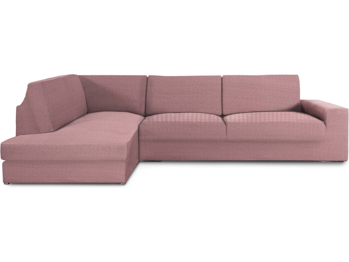 Capa de Chaise Longue de Canto Esquerda EYSA Premium Jaz Tecido Multielástico (500 x 110 x 120 cm - Poliéster e Algodão - Rosa)