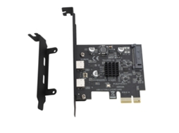 Placa De Expansão Pci Express Usb 3.2 Gen2 Dual Type C 10gbps Para Desktop Pc Windows