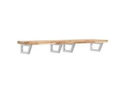 Basin Shelf, Basin Shelves Vidaxl Marrom Madeira De Acácia (140 X 40 X 4 Cm)