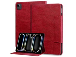 Capa de couro inteligente Webake para tablet com fivela de gato