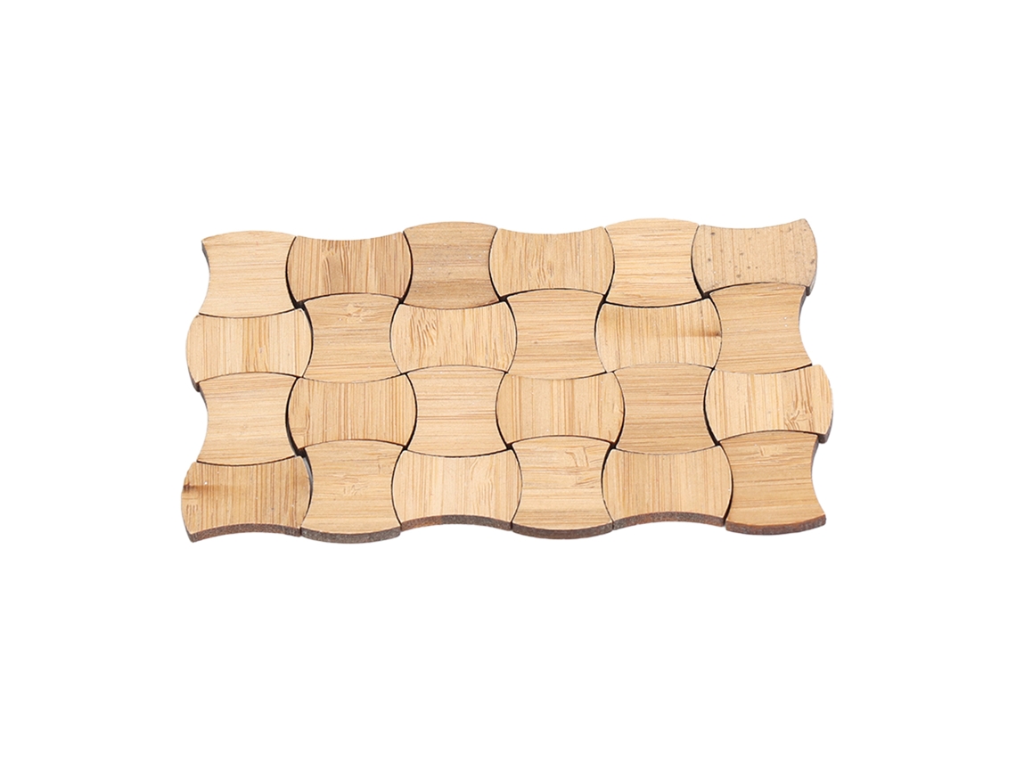 Mali 24pcs Pisos Miniatura de Bambú para Casinha de Bonecas 1:12 Diy Decorativos Lifelike