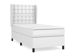 Box Spring Bed, Box Spring Beds Vidaxl Branco Couro Artificial (80 X 200 Cm)