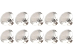 Conjunto De 10 Puxadores Aço Inoxidável Com Furo Único, Para Cômodas, Com Acabamento Prateado Escovado E Polido, Ideais