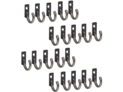 Conjunto Genérico De 20 Ganchos Parede Pequenos Em Metal Bronze Vintage Para Organização Doméstica, Economizando Espaço