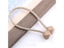 Prendedor De Cortina Magnético 2 Peças , Clipe Europeu Com Cordão, Fixo, Decorativo Aquaforge (mica)