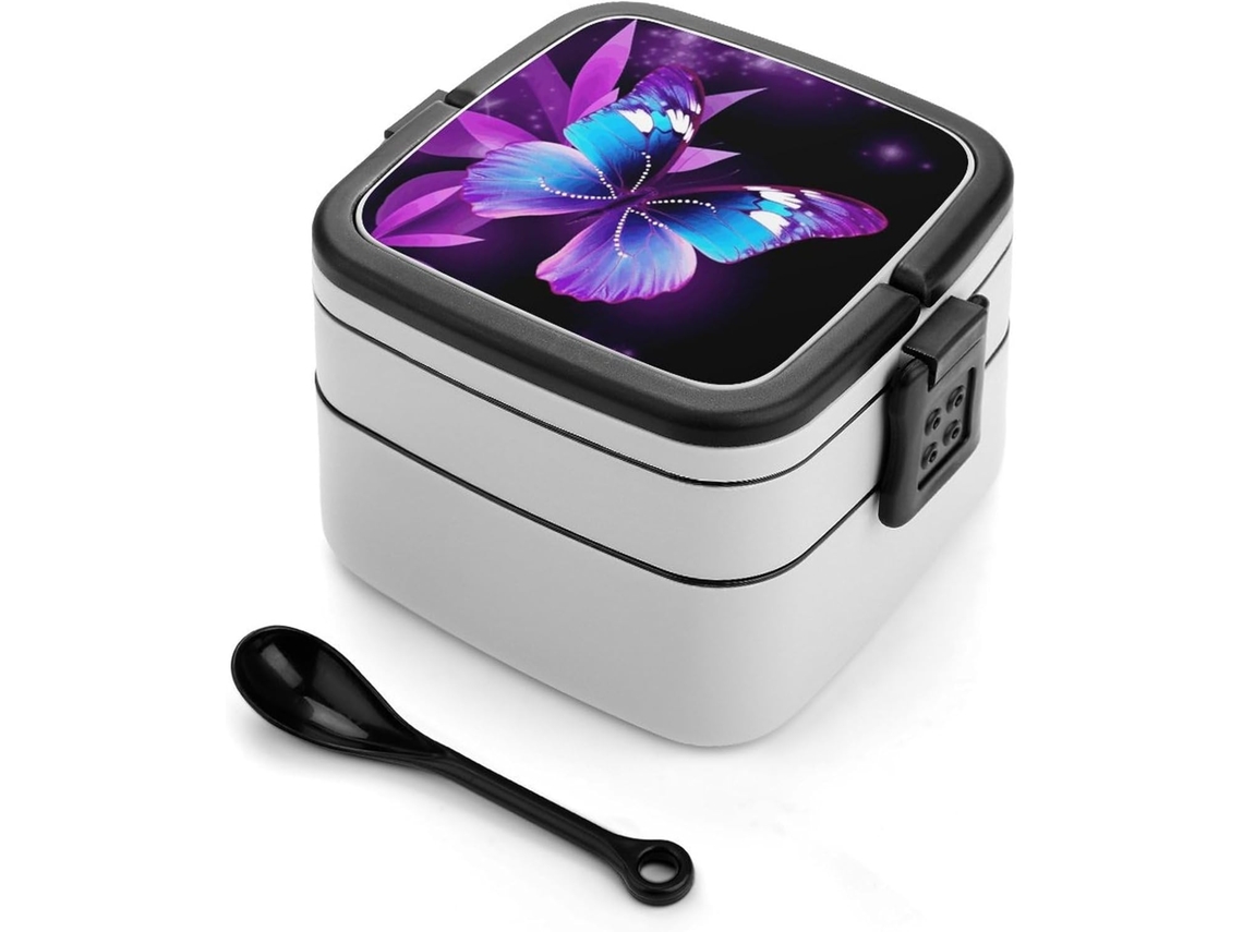 Marmita Bento De Dupla Camada Com Design Minimalista Moderno, Empilhável, À Prova De Vazamentos, Retangular, Ideal Para