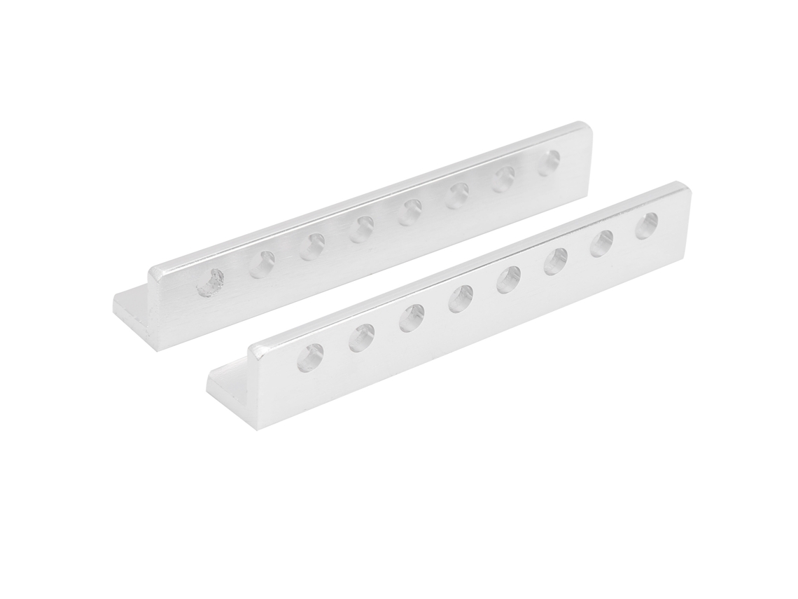 2 Peças De Viga De Alumínio Tipo L Com 8 Orifícios Acessórios Para Robôs 12x12x72mm 310300080072