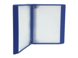 Porta-documentos OEM com atração magnética, compatível com A4, azul escuro.