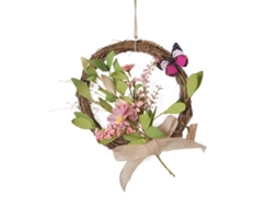 Guirlanda de rattan para decoração de casamento, sala de estar e festas LAXISCREED