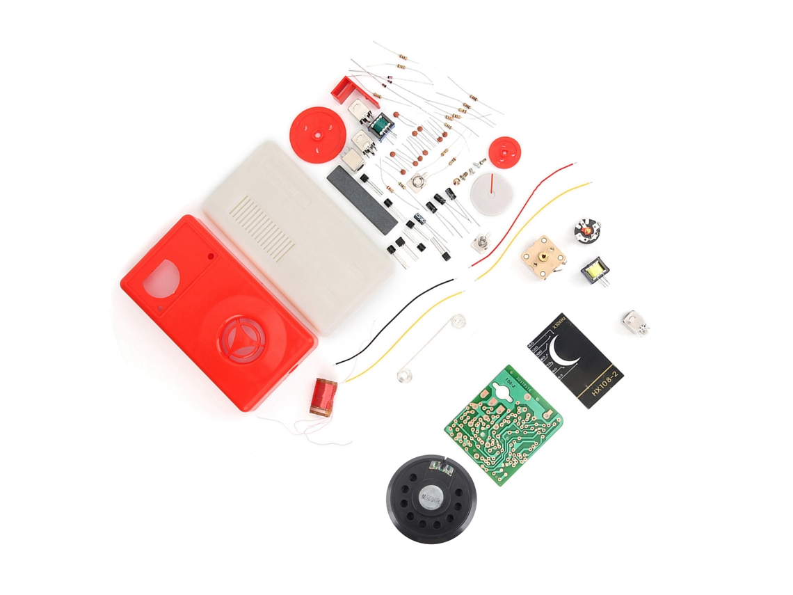 Laxiscreed Hx108 Rádio 2/7 Tubes Para Diy E Aprendizagem Eletrónica