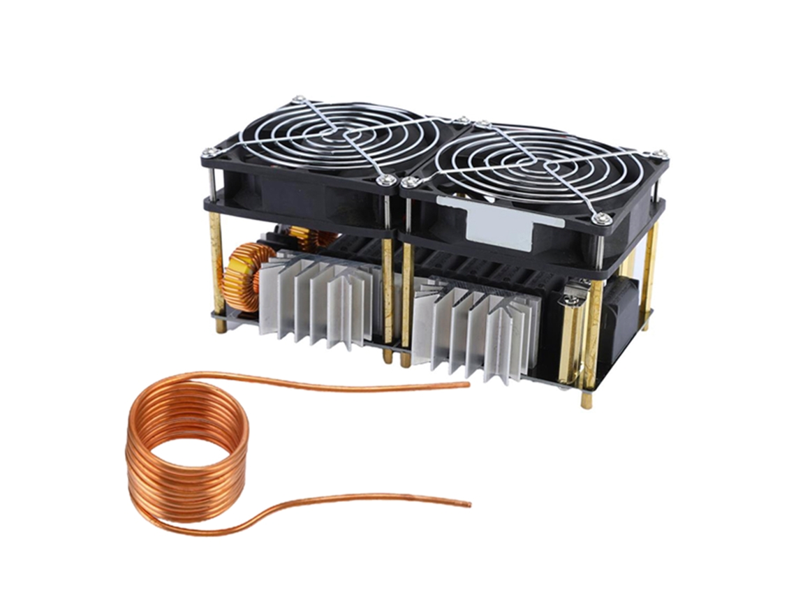Placa de Aquecimento por Indução Zvs 1800w 40a Dc 12 48v Módulo Fonte de Alimentação para Fundição Metal