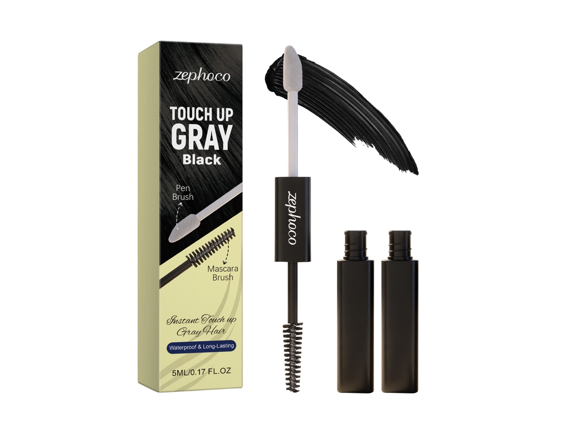 Caneta Camuflagem Cabelo Branco Zephoco Preta