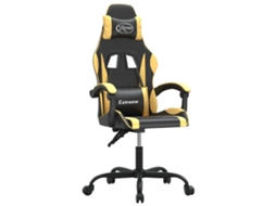 Cadeira de gaming VIDAXL Preto Couro Artificial (57.5x59.5x131 cm)