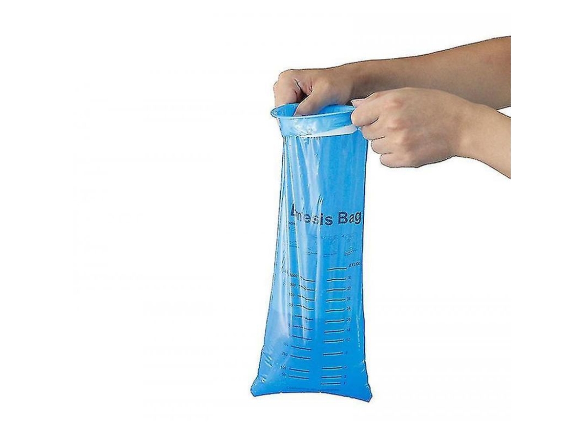 50 Sacos Desecháveis para Náuseas e Vômito, Azul (S/MARCA)