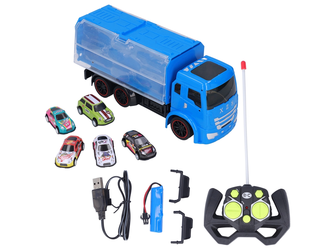 Ats camión de Juguete Con Almacenamiento de Gran Capacidad Transportador de Coches Doble Lado para Regalos