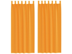 Voile Curtain, Voile Curtains Vidaxl Laranja Tecido (140 X 225 Cm)
