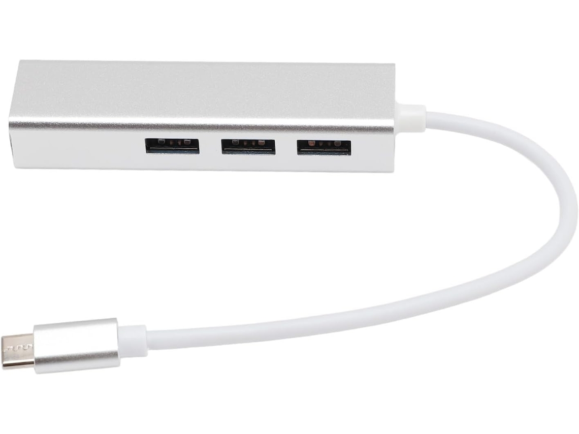 Adaptador Usb Para Ethernet De Alta Velocidade 1000mbps, Hub Tipo C