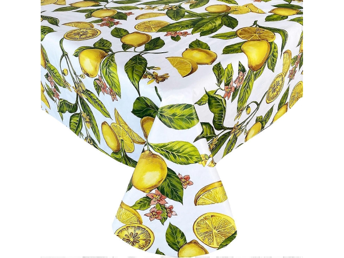 Toalha De Mesa Oval De Vinil Com Flanela E Estampa De Videira, Impermeável Para Uso Interno/externo 60 X 84 Polegadas