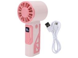 Ventoilha Portátil Usb Recarregável Potente Rosa