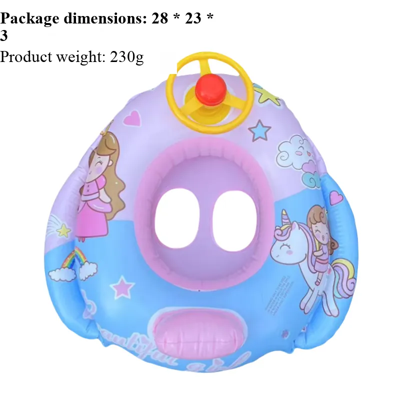Piscina pvc Círculo de Assento de Teto Solar para Crianças com Dinossauro AOZORZ