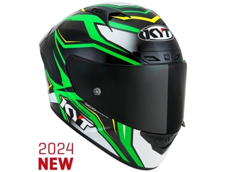 Capacete de Motociclista de Rosto Inteiro KYT Nz Race Carbon Stride
