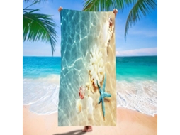 Toalhas De Praia Estampa Em Microfibra Absorvente Para Campismo, Piscina E Viagens.180*90cm Estrela-do-mar Hexinyigjly