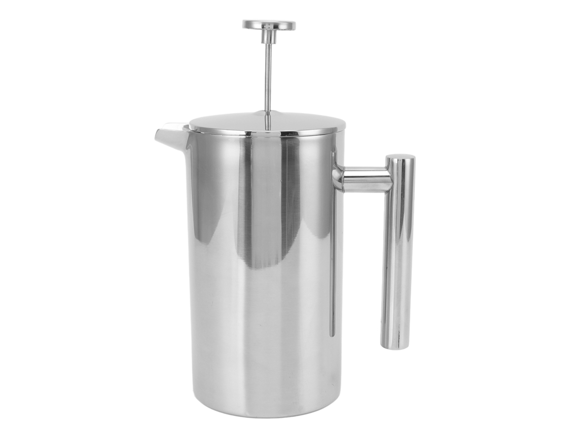 Cafeteira French Press De Aço Inoxidável 304 Com Bule De Parede Dupla, Prensa De Café Artesanal Com Filtro De Tela, 800ml Brilvibera