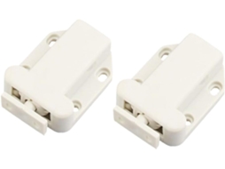 2 Peças De Fecho Pressão Com Trava Automática Para Portas E Gavetas