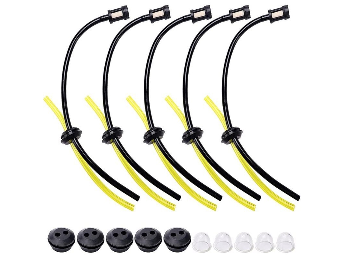 Rebe-kit De Filtros De Combustível Universal Com Mangueiras, Bola De Arranque E Selante Para Corta-grama E Motores