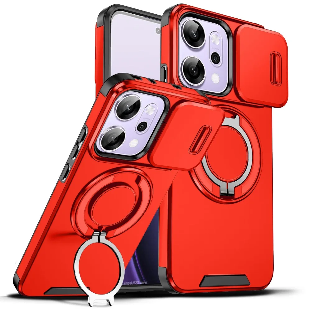(vermelho, Oppo Reno15 F) Capa Protetora, Material Tpu, Resistente A Impactos, Suporte Deslizante Para Proteção Da Câmera.