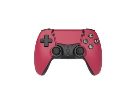 Controle Sem Fio Qubick Cop50021 Vermelho Para Playstation 5 E Pc Bluetooth