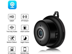 Mini Spy Camera 1080p Hd Magnética Sem Fio Visão Noturna Detecção Movimento Interior Exterior Preta Yizhood