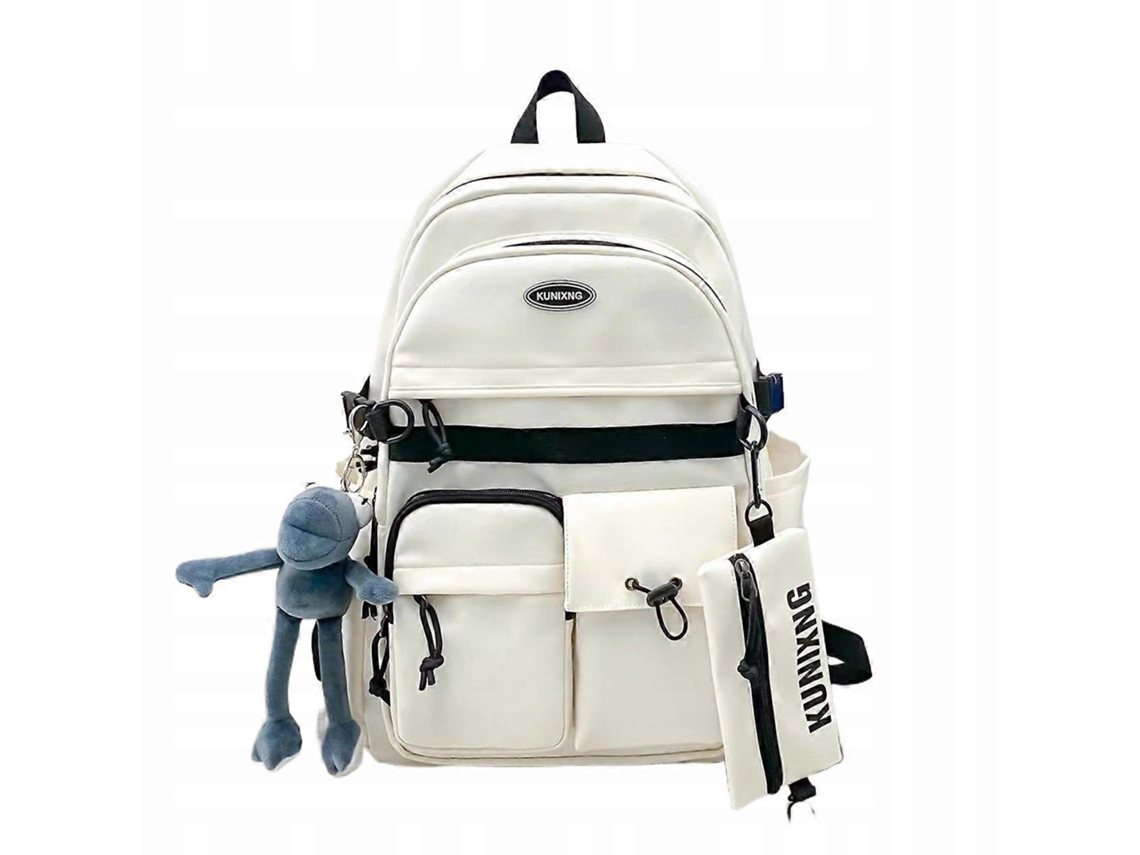 Mochila Escolar Preta Para Jovens Meninos Meninas Mochila Feminina Slowmoose
