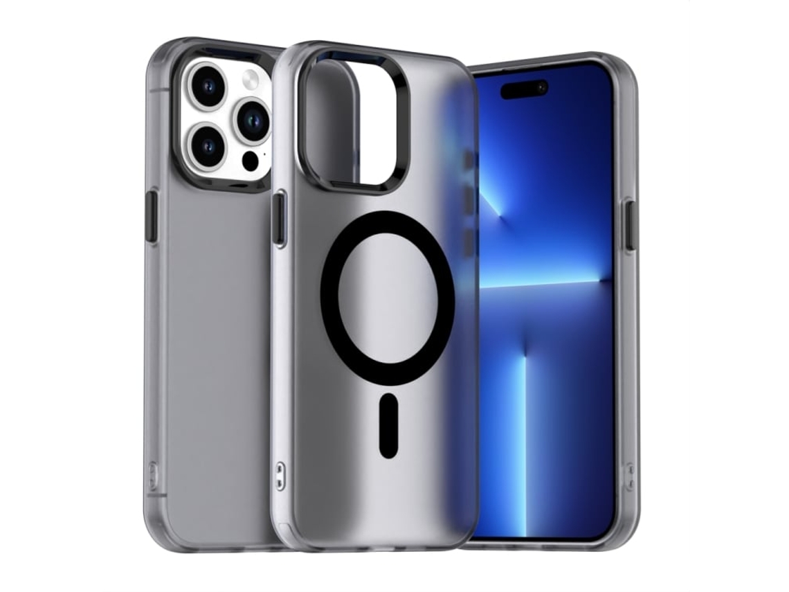 Capa Híbrida Para Iphone 14 Pro Max - Pc E Tpu Com Magsafe | Candy Design - Preta