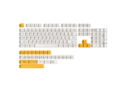 132 Teclas Tema Leite Pbt Keycap Sublimação De Tinta Perfil Xda Teclado Mecânico