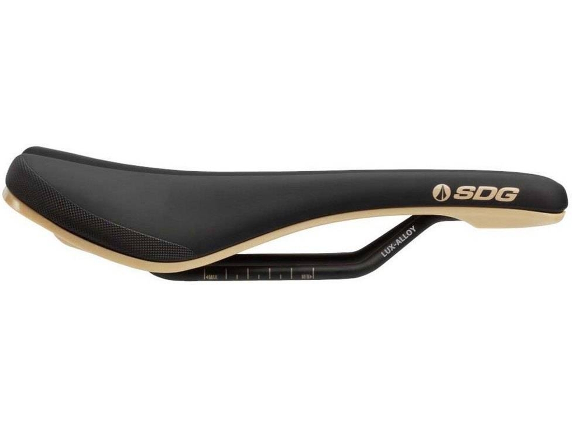 Selim  SDG COMPONENTS Bel Air V3 Lux-Alloy Matte Black Rails - Base Tan
