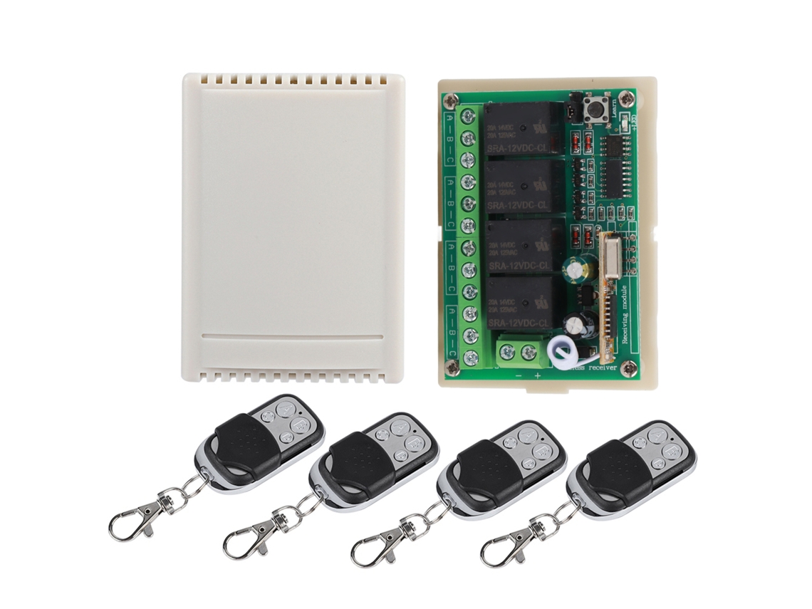 Aetheria interruptor de Controle Remoto Sem Fio Multifuncional 4 Vias Receptor com Relé