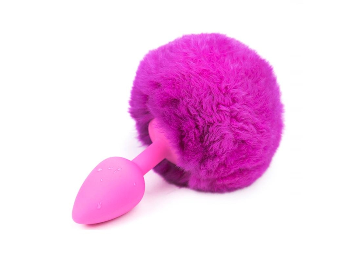 Plug Anal Com Pompom Roxo Tamanho S AFTERDARK