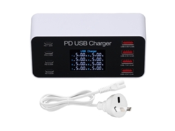 Dock de carregamento USB com 8 portas e carregamento rápido 65w EOOCOO