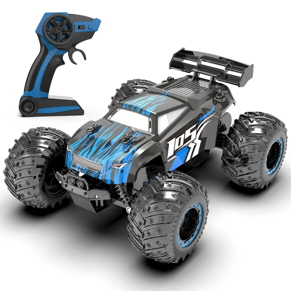 Carrinho de Controle Remoto, Carro de Drift de Alta Velocidade, Veículo Off road com Tração nas Quatro Rodas MDUG (azul)