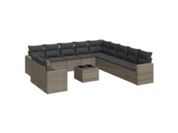Garden Sofa Set, Garden Sofa Sets Vidaxl Cinzeto Rattan / Vime (n/a)