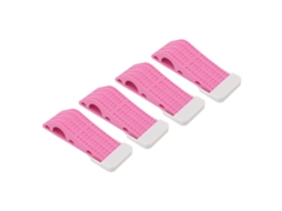 Parafusos de Porta Borracha Antiaderente Rosa Fixos