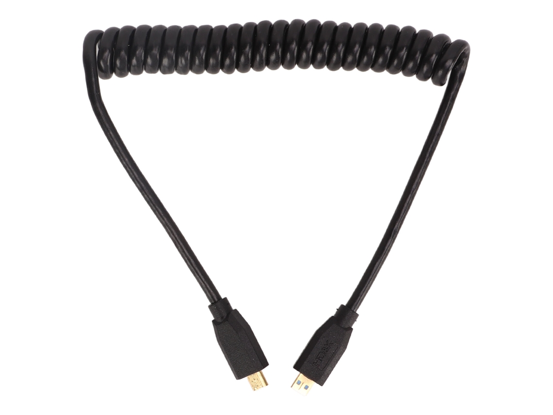 Cable Enrolado Interface Multimídia Hd 2.1 48gbps 8k 60hz 4k120hz Conector Dourado Para Notebooks 1.2m