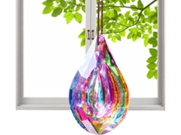 Apanhador de Sol Prisma de Cristal para Pendurar, Decoração para Janelas e Áreas Externas Acessórios para Jardim, CHABERLU