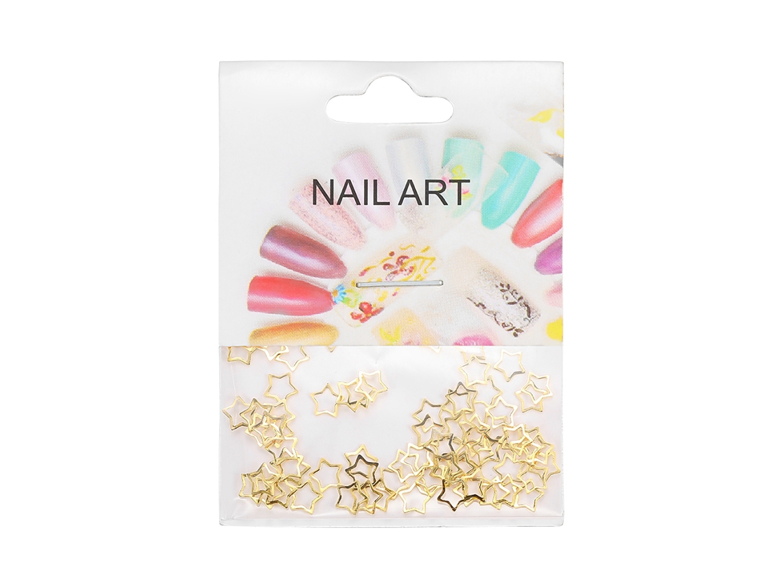 50 Peças/saco Decoração De Unhas Pino Metálico Patch De Manicure (03)