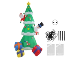 Árvore de Natal Inflável 15leds com Caixas de Presente
