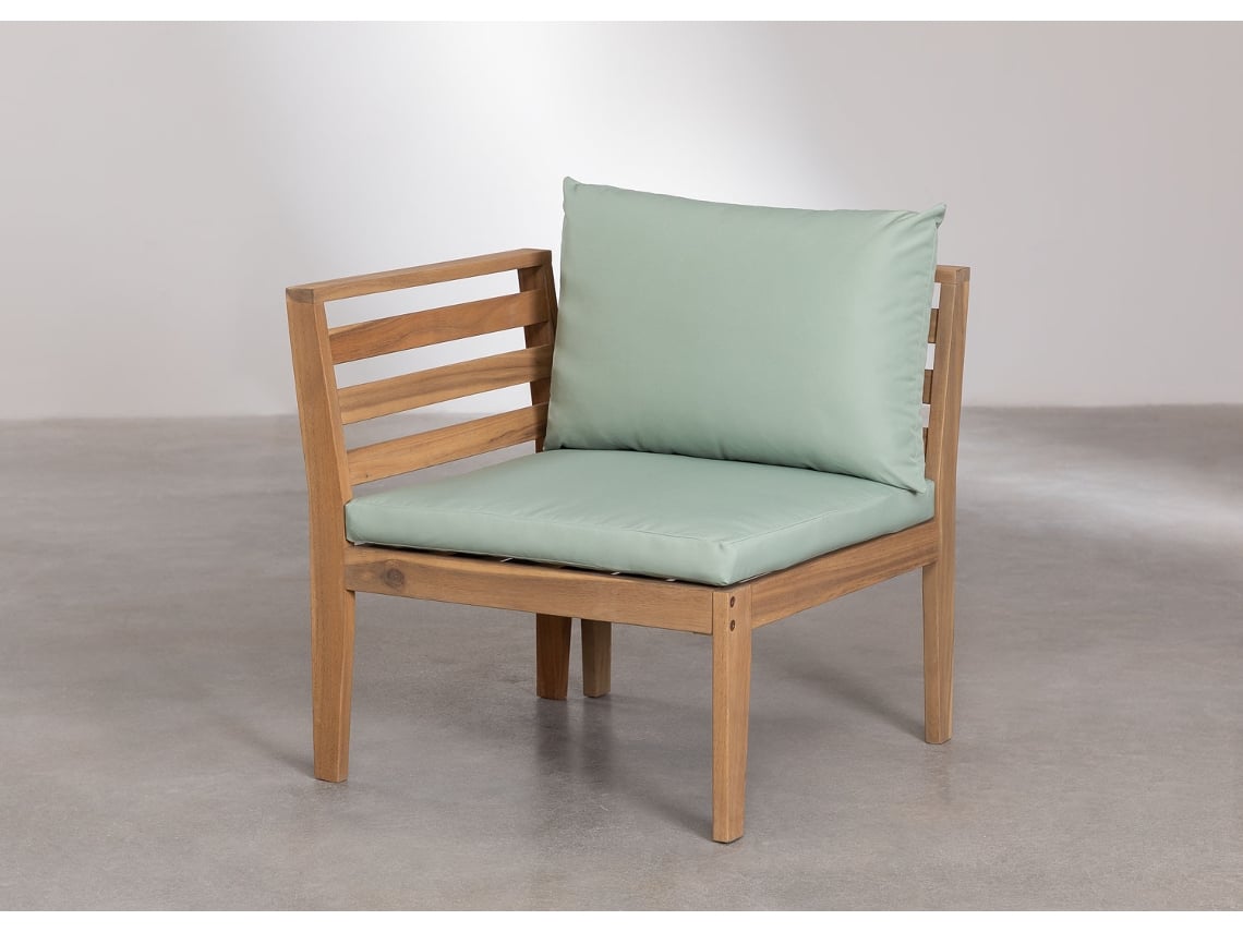 Módulo de Sofá Exterior SKLUM (Madeira Verde) Worten.pt